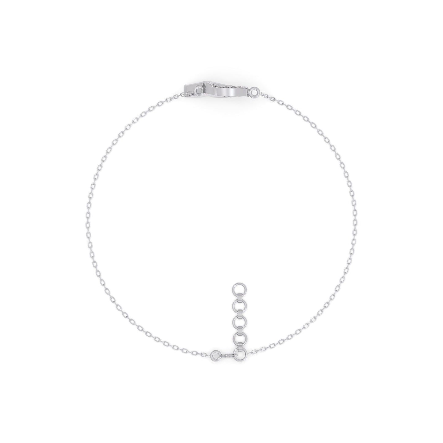Mermaid Tail Diamond Chain Bracelet