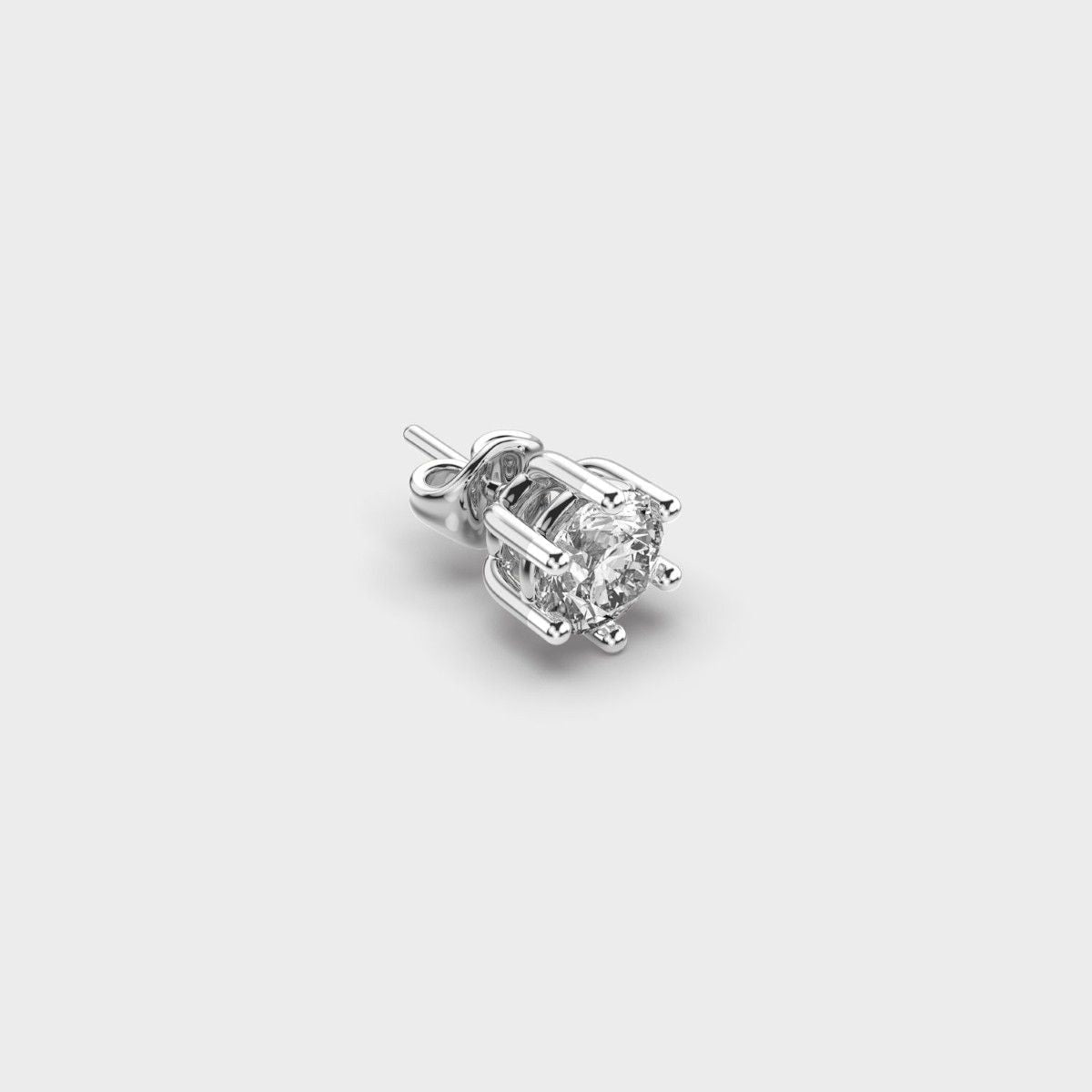 Bright Gladius Orbis Men Round Diamond Stud