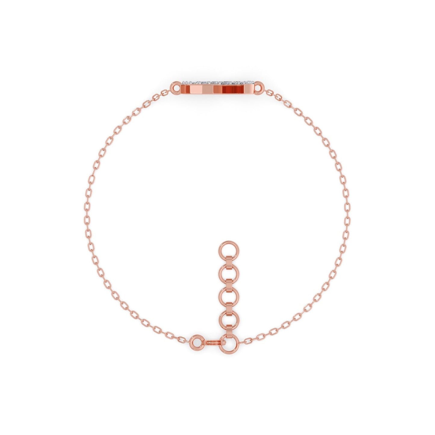 Pink Stardust Moon Diamond Kids Bracelet