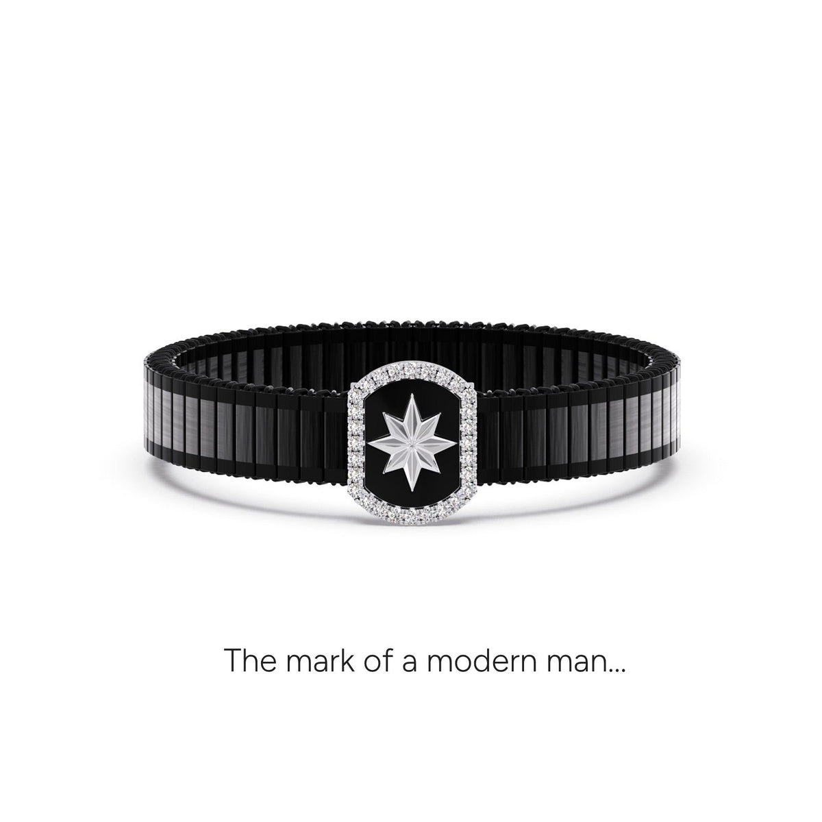 Stellar Halo Diamond Men's Bracelet