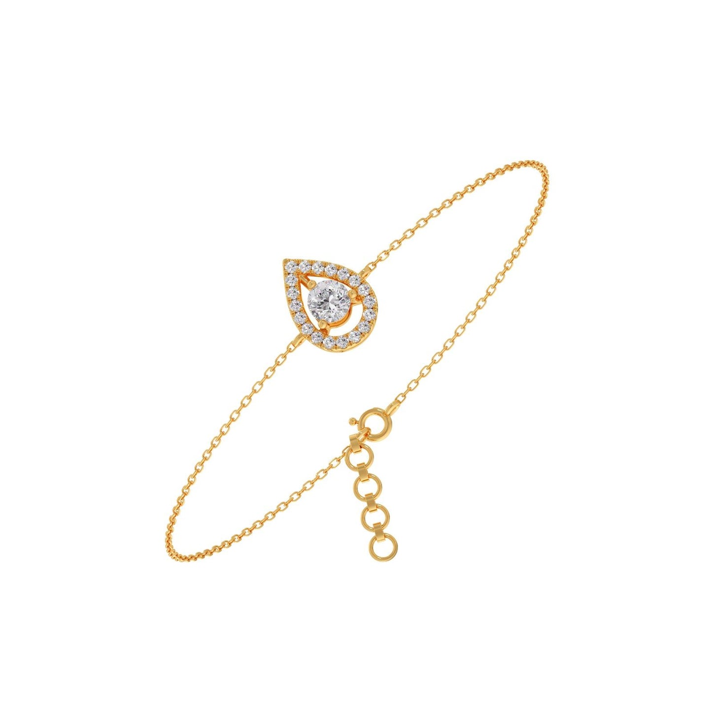 Pearluxe Halo Chain Bracelet