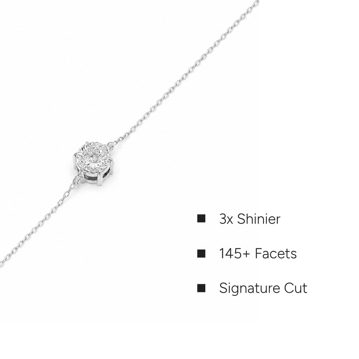 Portuguese Round Solitaire Chain Bracelet