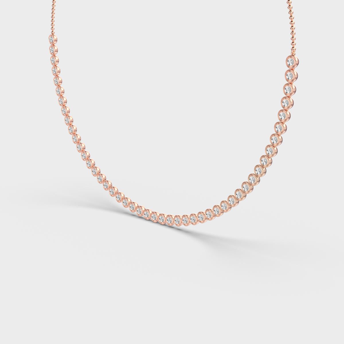 Dainty Interlocked Diamond Necklace