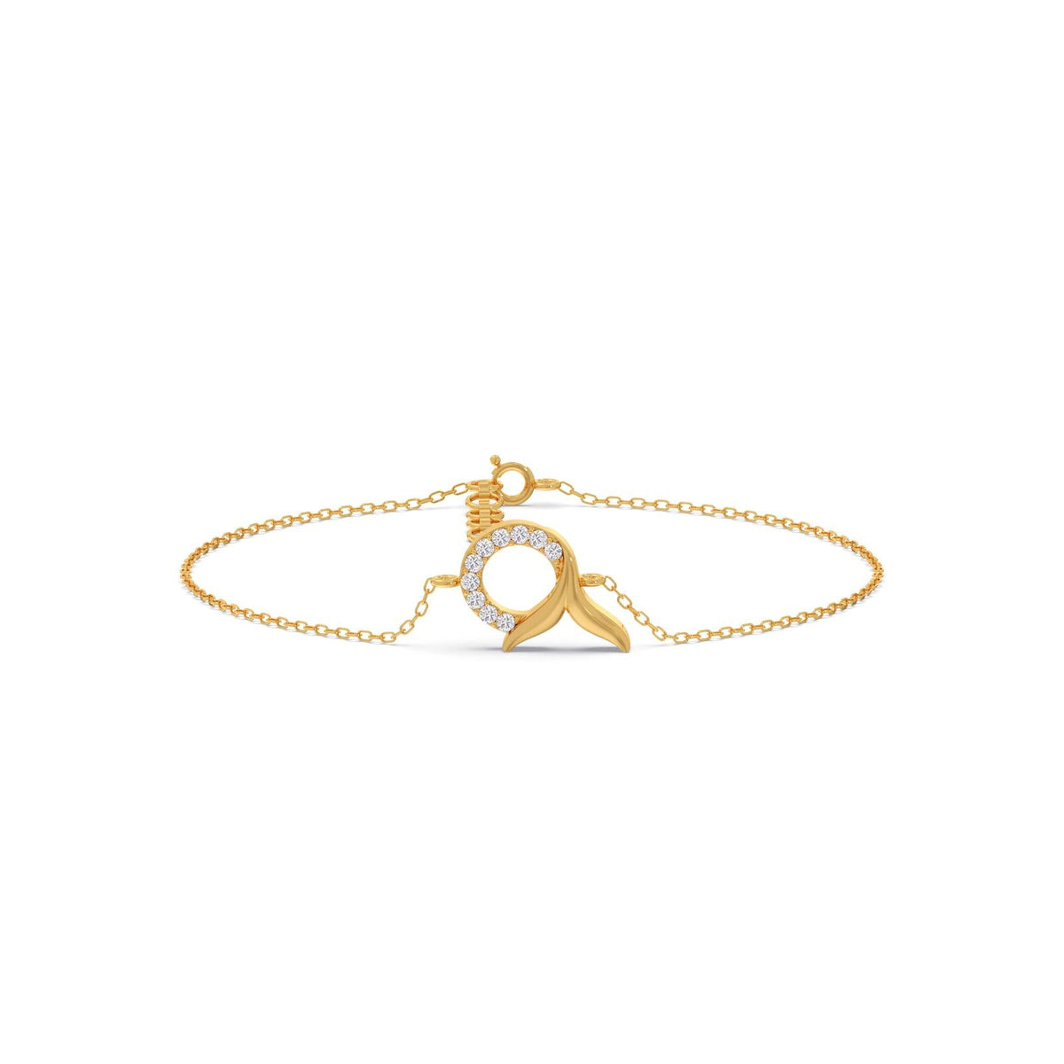 Mermaid Tail Diamond Chain Bracelet