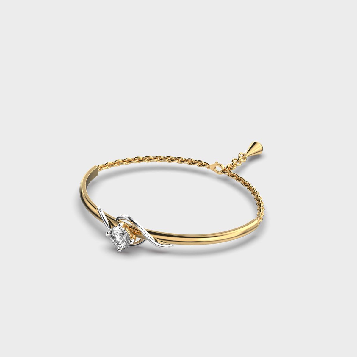 Diamond In Thistle Bracelet