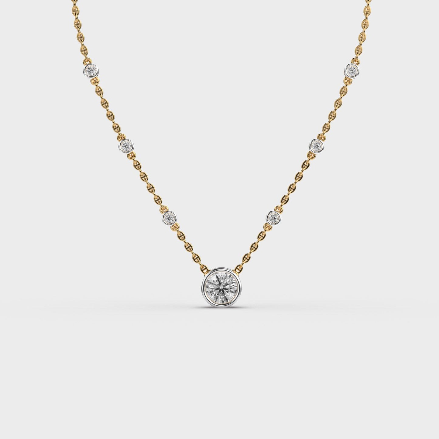Blushing Sparkle Diamond Necklace