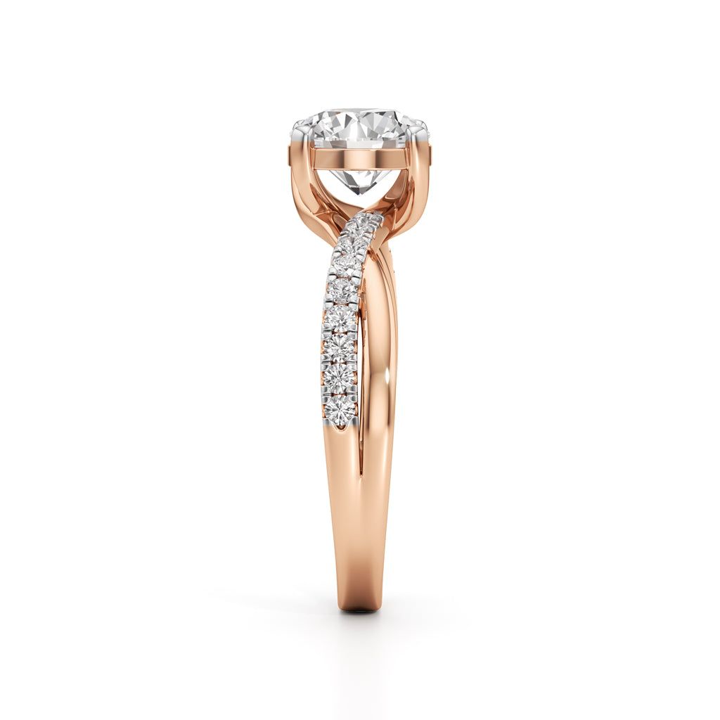 Twilight Embrace Solitaire Ring