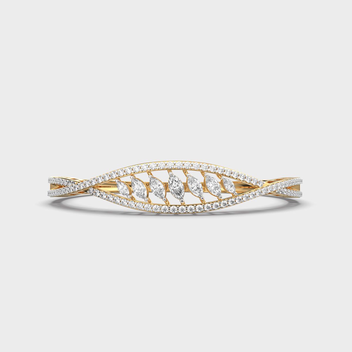 Waves of Harmony Diamond Cluster Bracelet