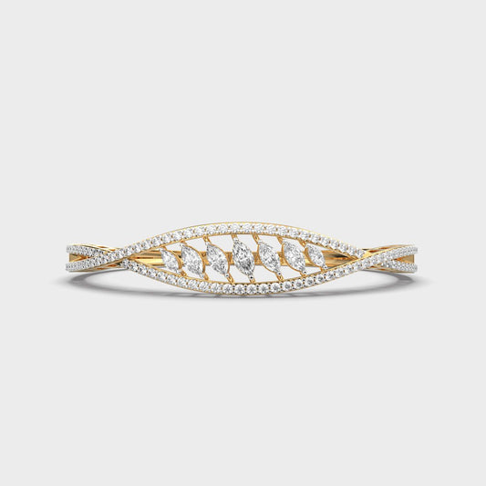 Waves of Harmony Diamond Cluster Bracelet