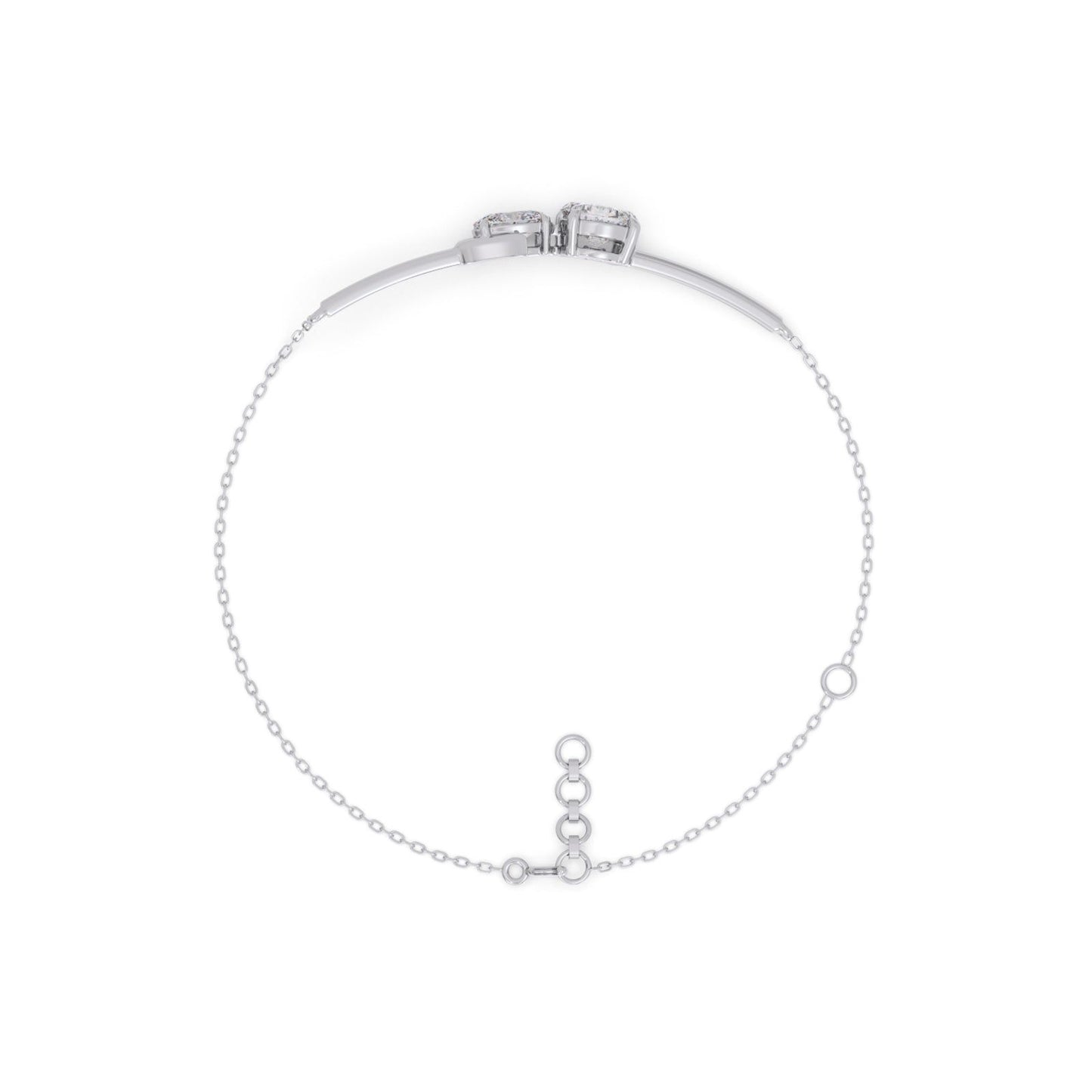 Portuguese Oval Pair Chain Bracelet