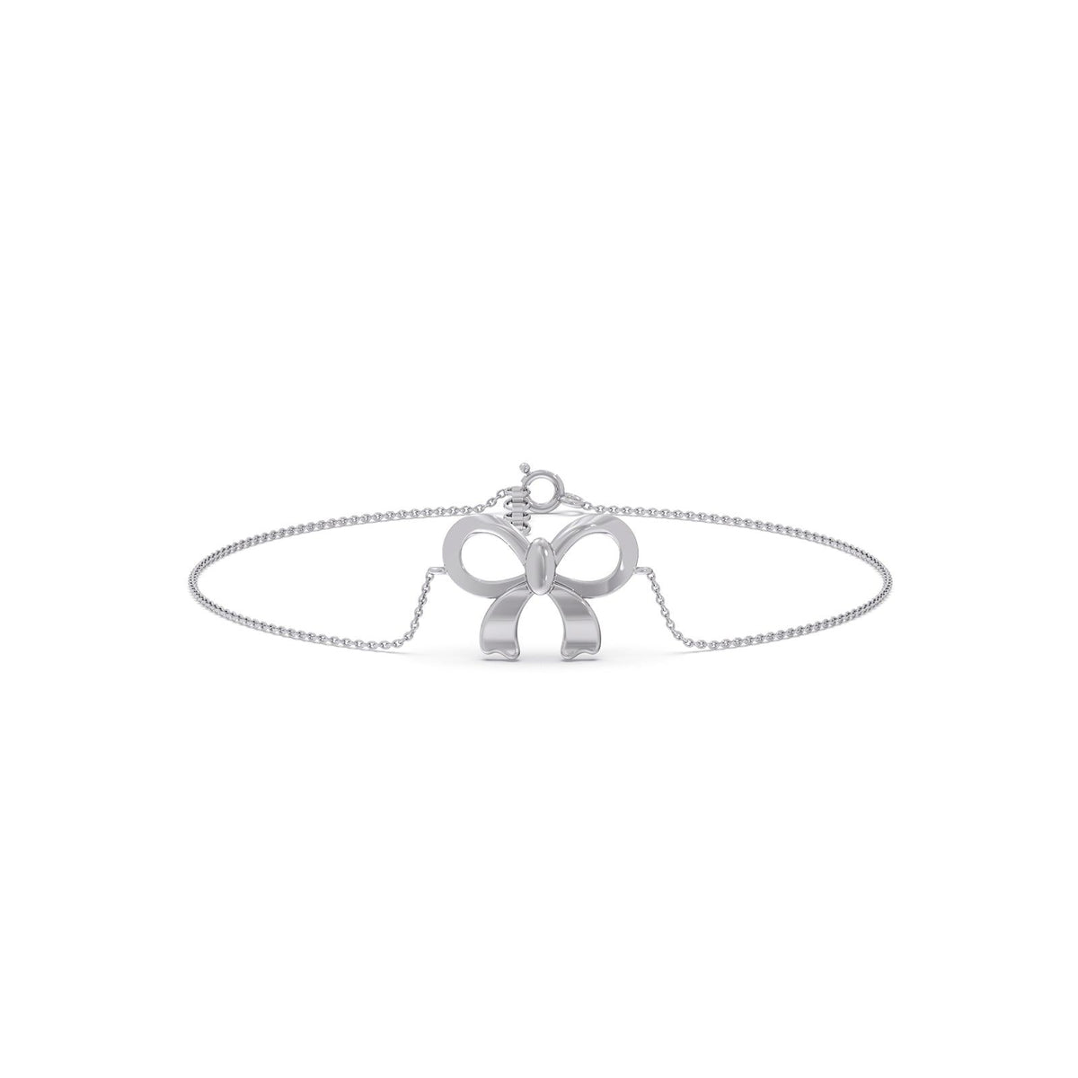 Velvet Ribbon Plain Gold Chain Bracelet