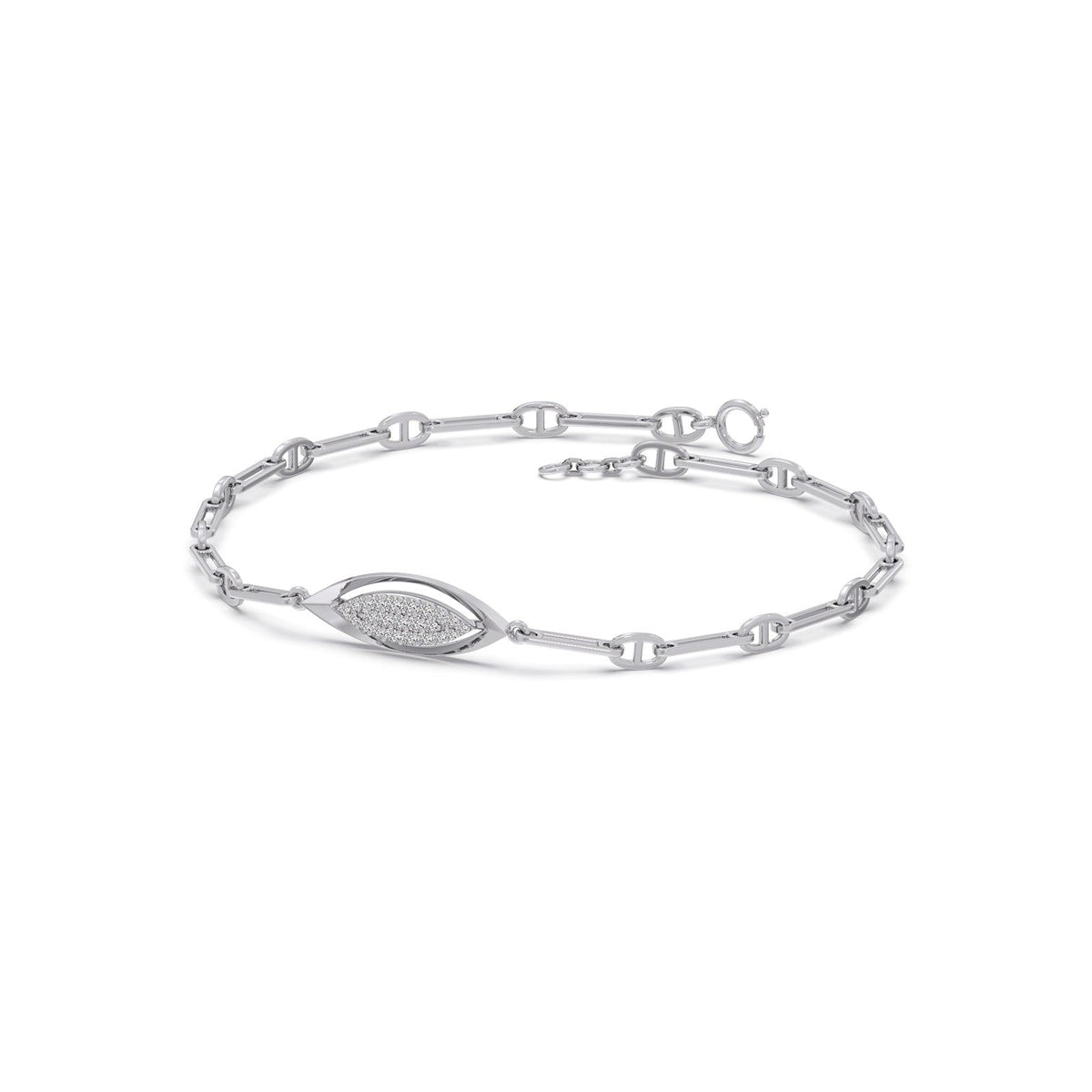 Lumina Marquise-Link Diamond Chain Bracelet