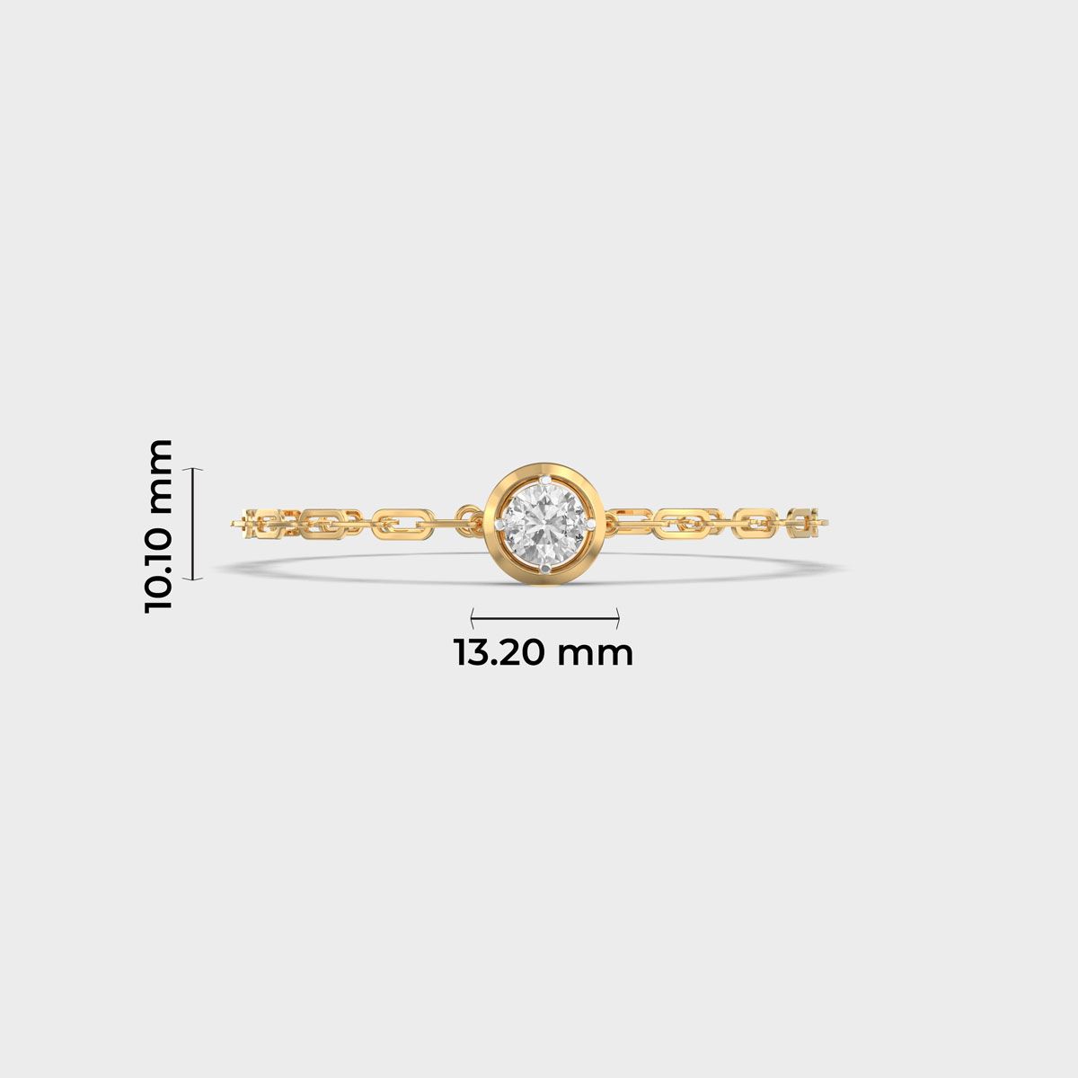 Solitaire Link Diamond Bracelet