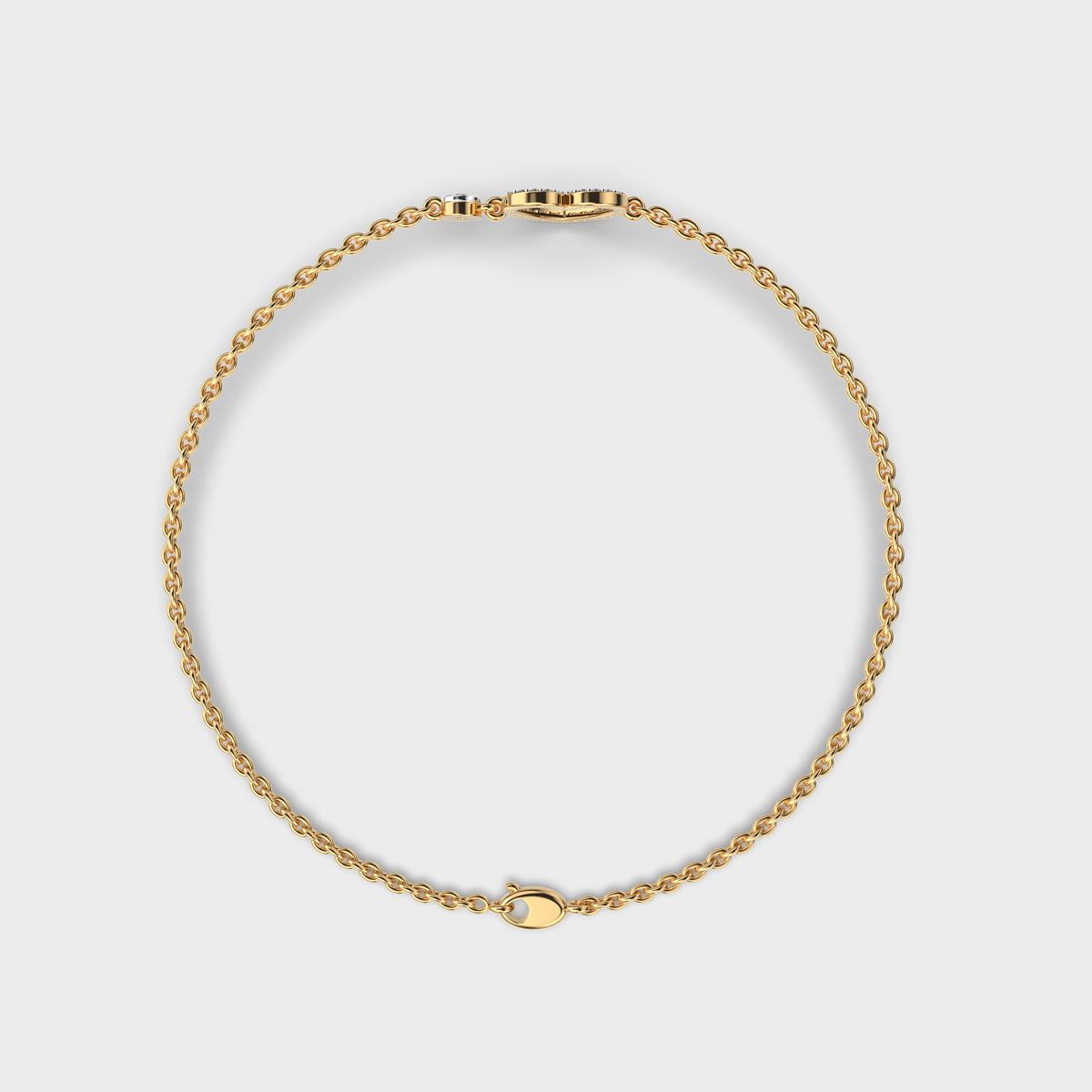 All Hearts Together Diamond Bracelet