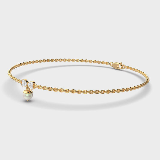 Sleek Horizon Diamond Bracelet