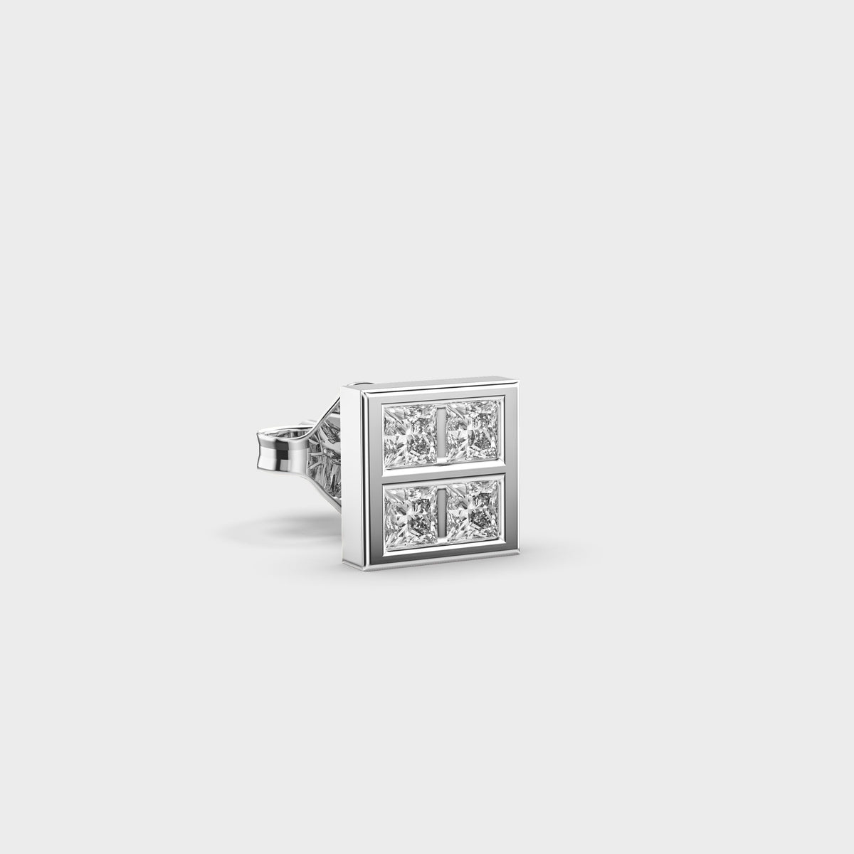 Fair Square Diamond Studs