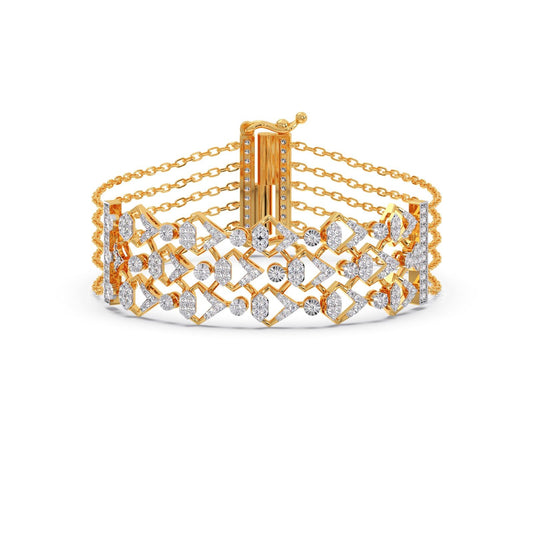 Orluxe Link Diamond Chain Bracelet