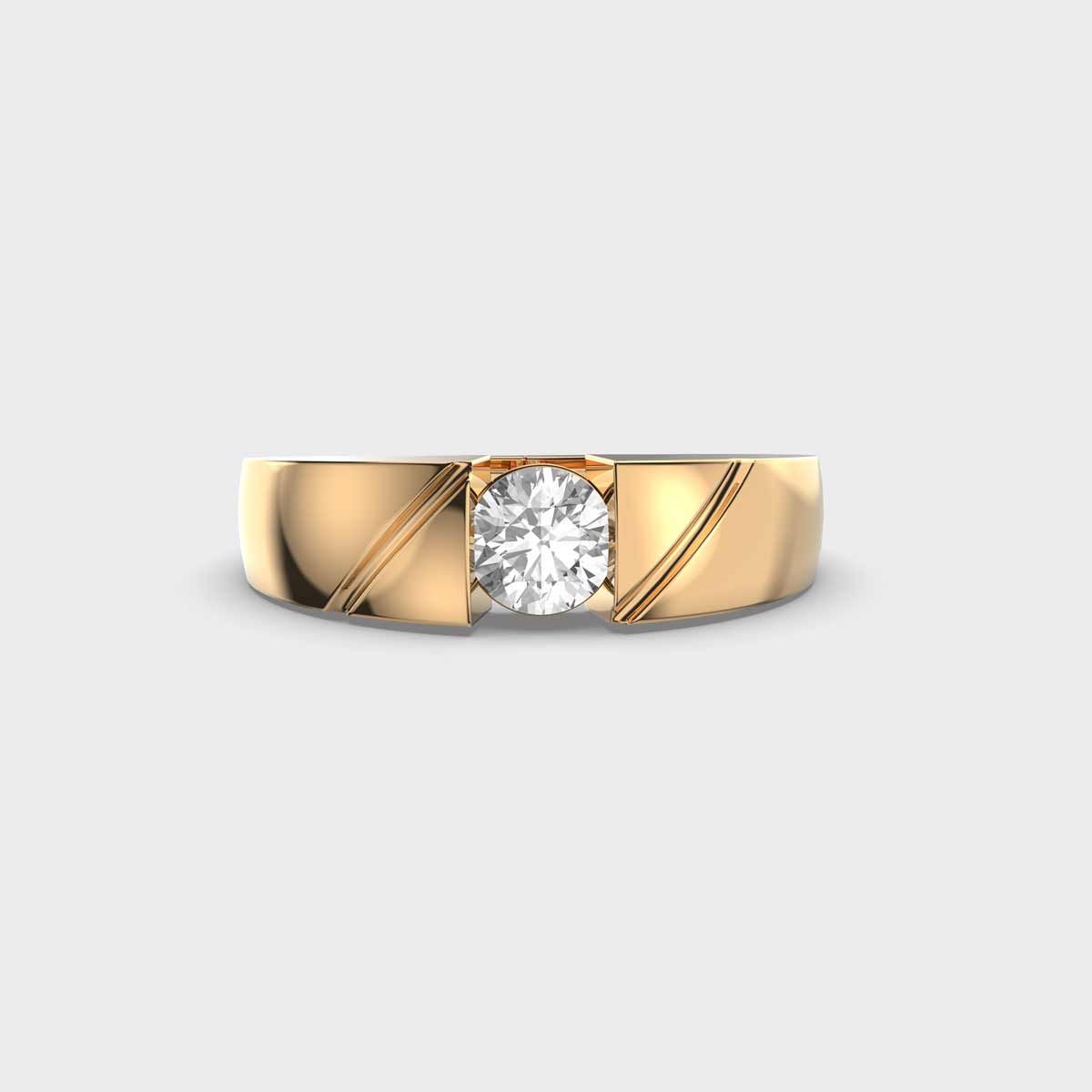 Shining Armour Diamond Band Ring For Men - View 12