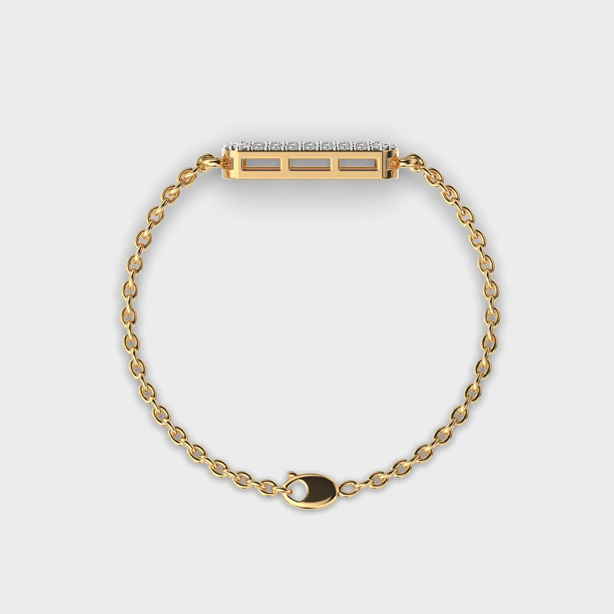 Delicate Diamond Chain Bracelet