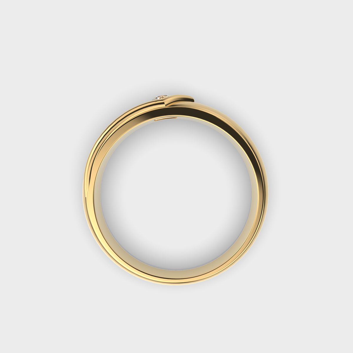 Modern Diamond Band Ring For Men - View 13