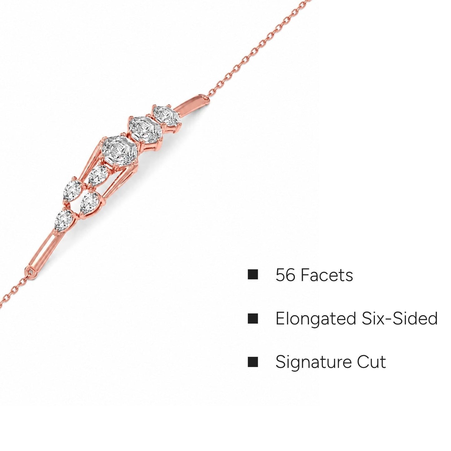 Hexa Axis Chain Bracelet