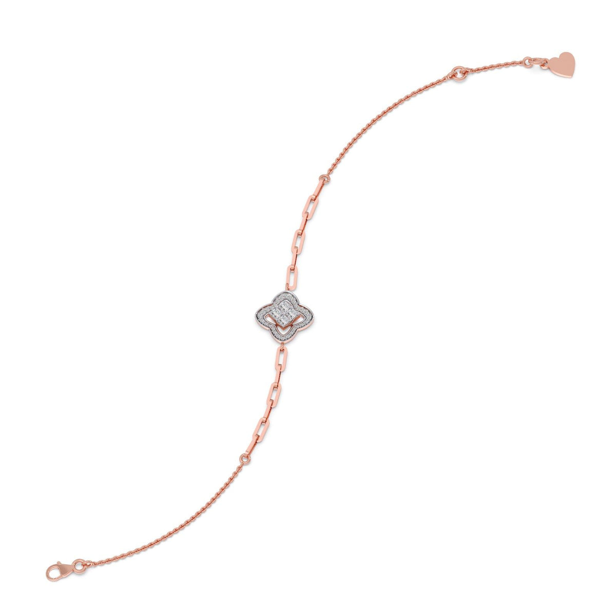 Venetian Clover Diamond Chain Bracelet