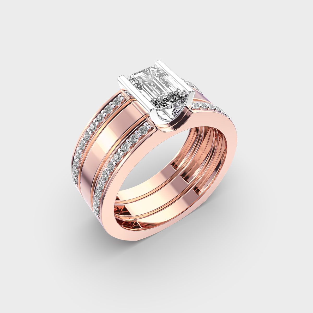 Symbol of Strength Diamond Ring For Men - View 2