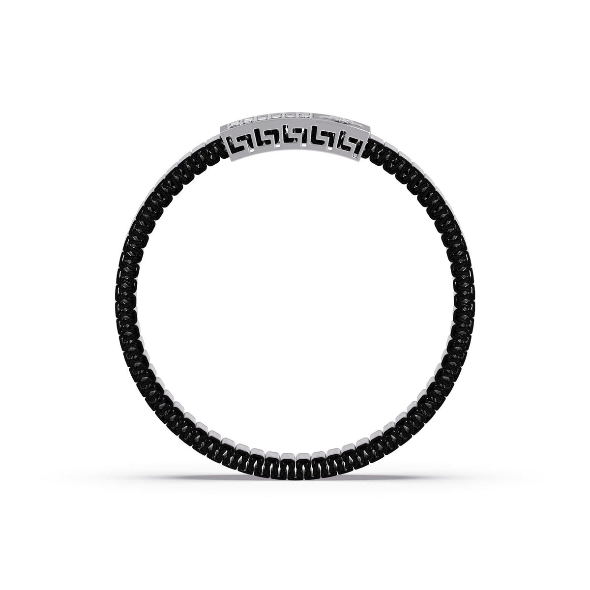 Grid Link Men's Diamond Men's Bracelet
