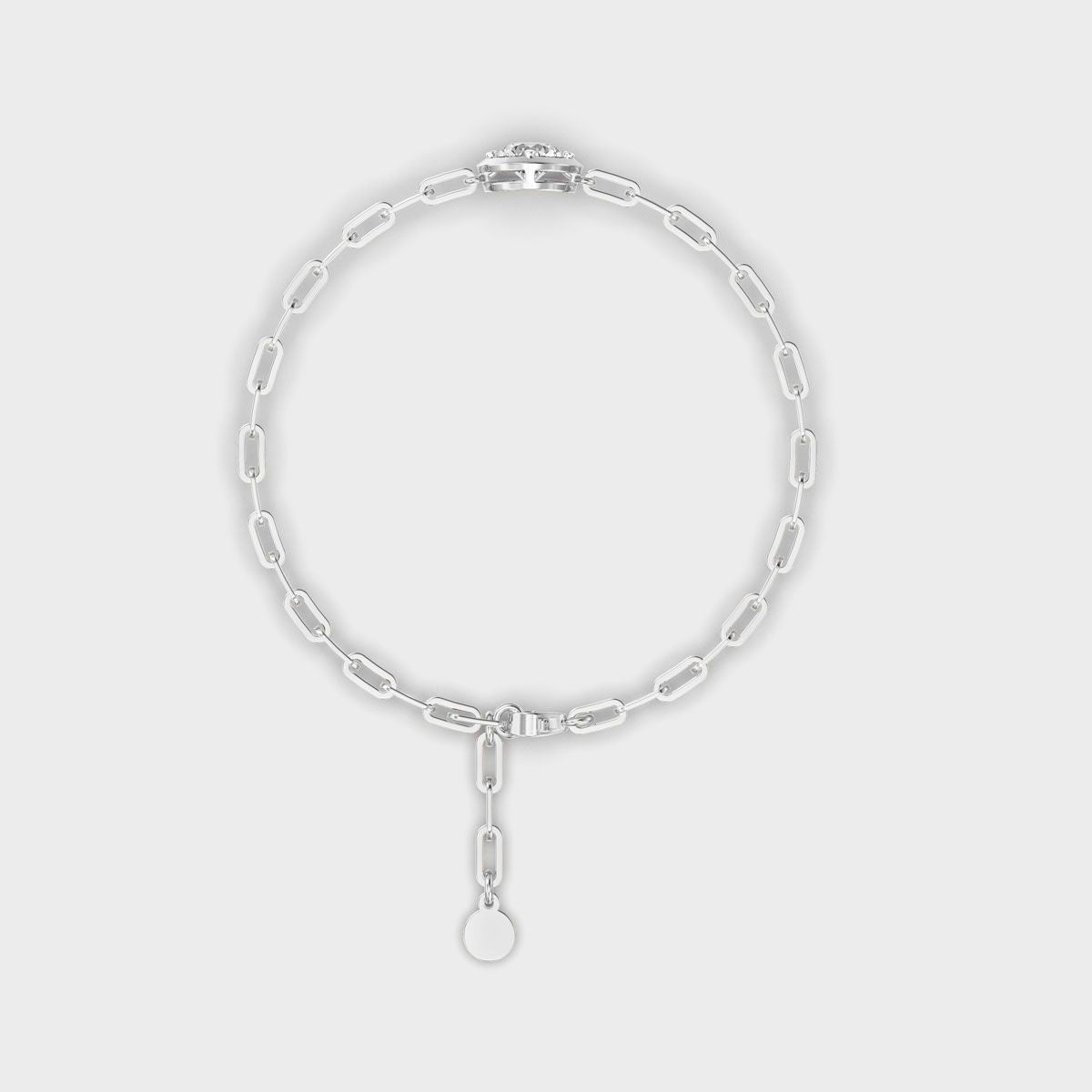 Solitaire Link Diamond Bracelet