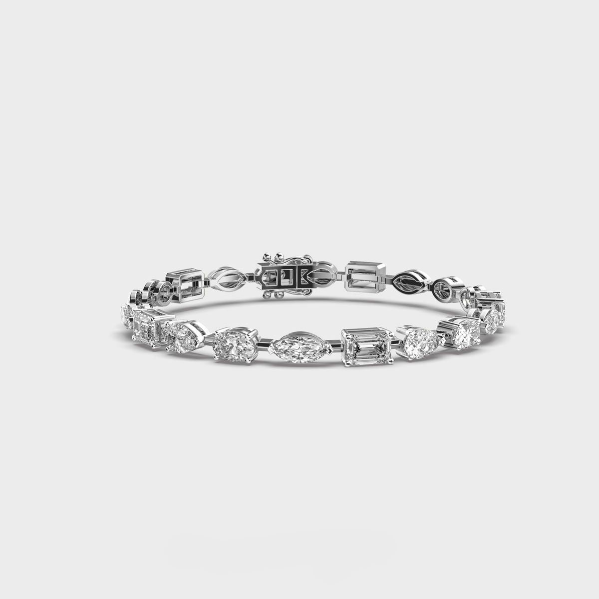 Mixed Diamond Charming Bracelet