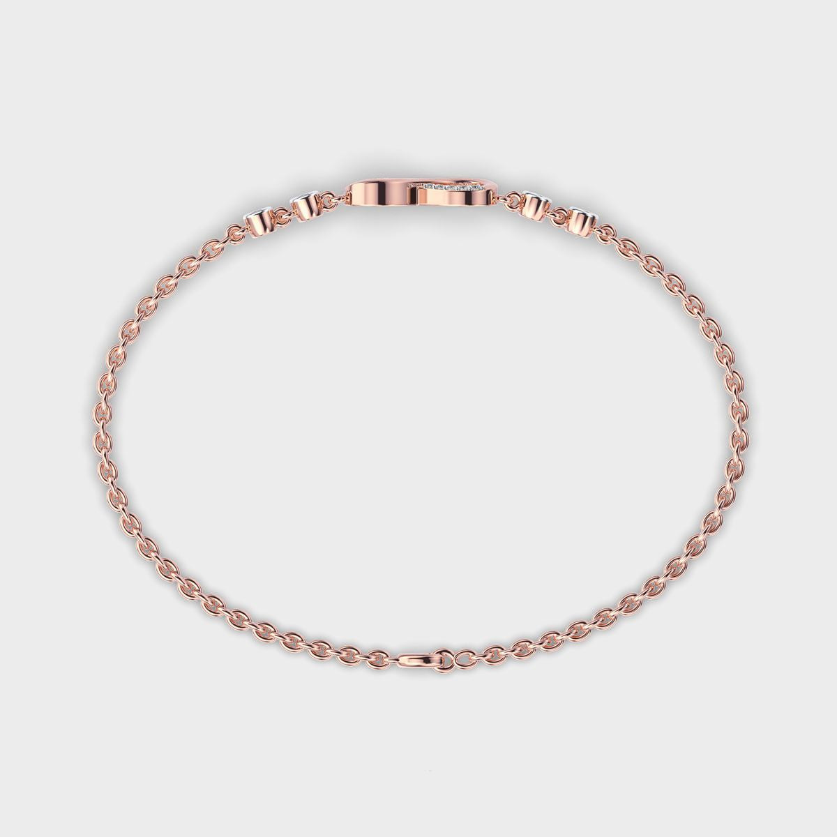 Diamond Encrusted Infinity Bracelet
