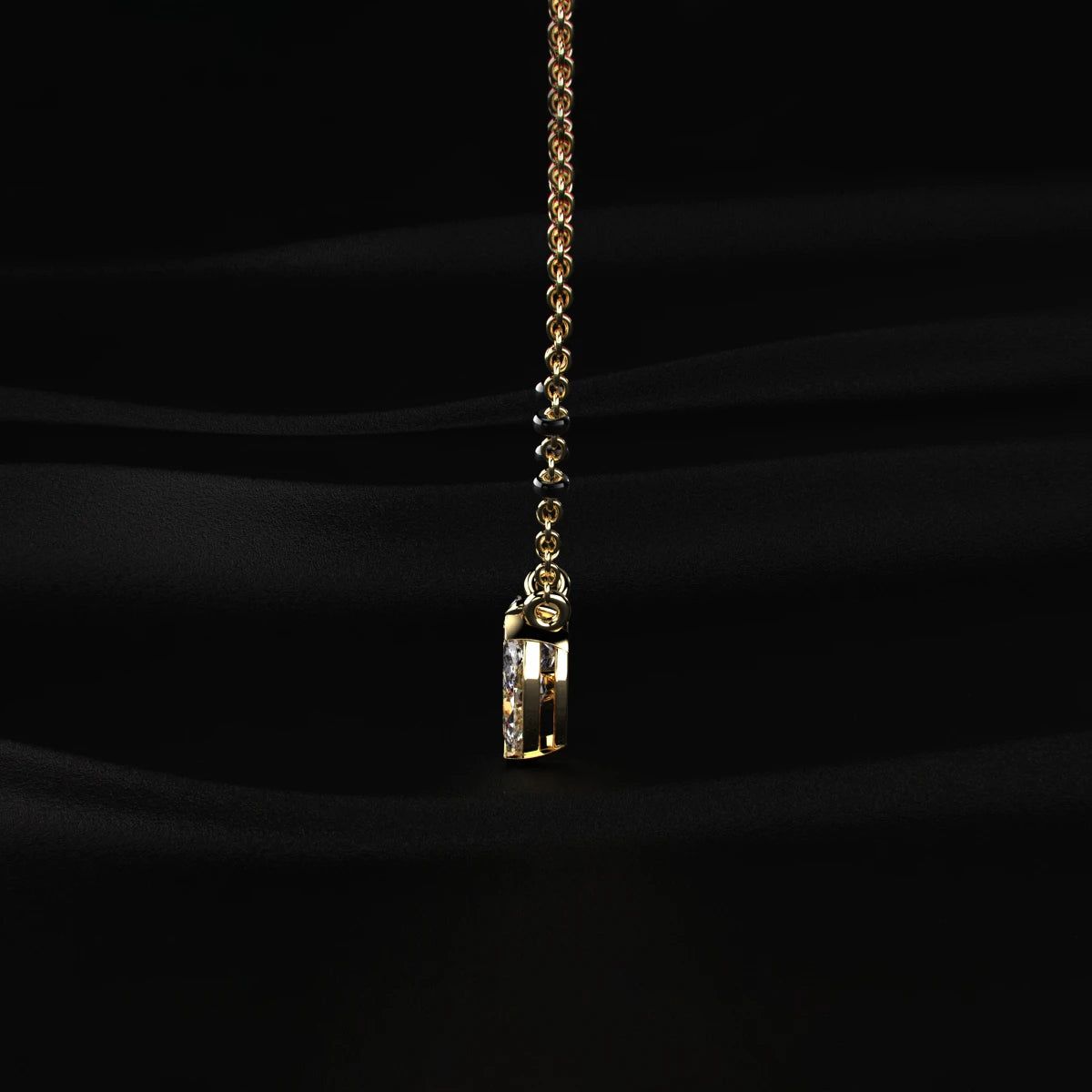 Oval and Marquise Shape Diamond Toi Et Moi Mangalsutra