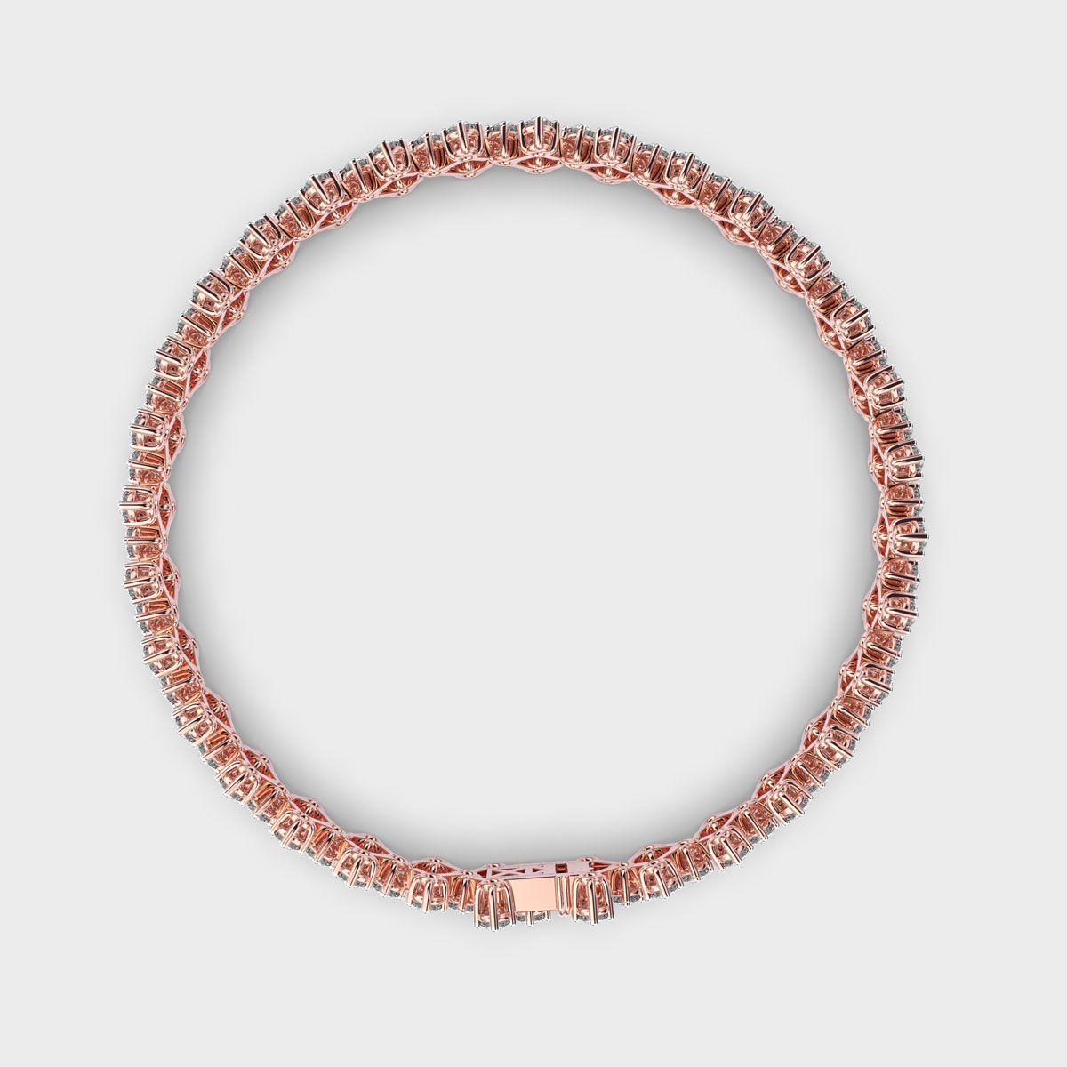 Clustered Diamond Mesh Wide Bracelet
