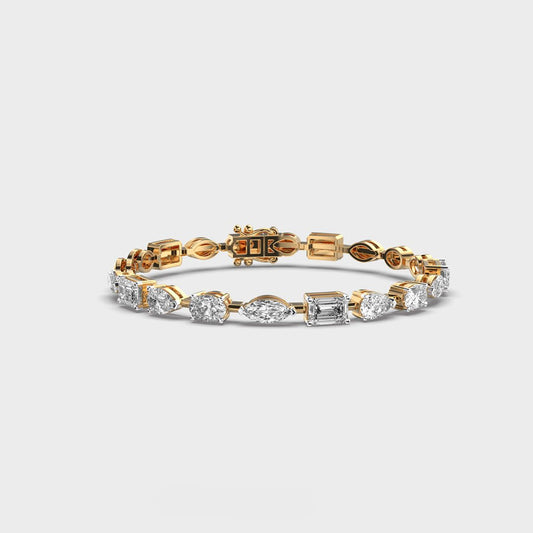 Mixed Diamond Charming Bracelet
