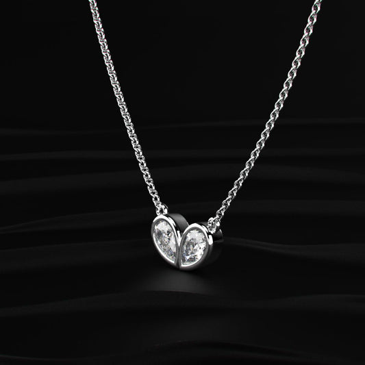 Pear Shape Diamond Necklace