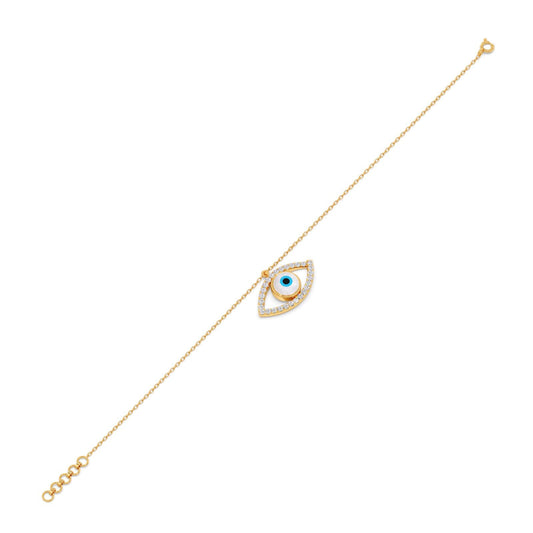 The Marquee Evil Eye Diamond Bracelet