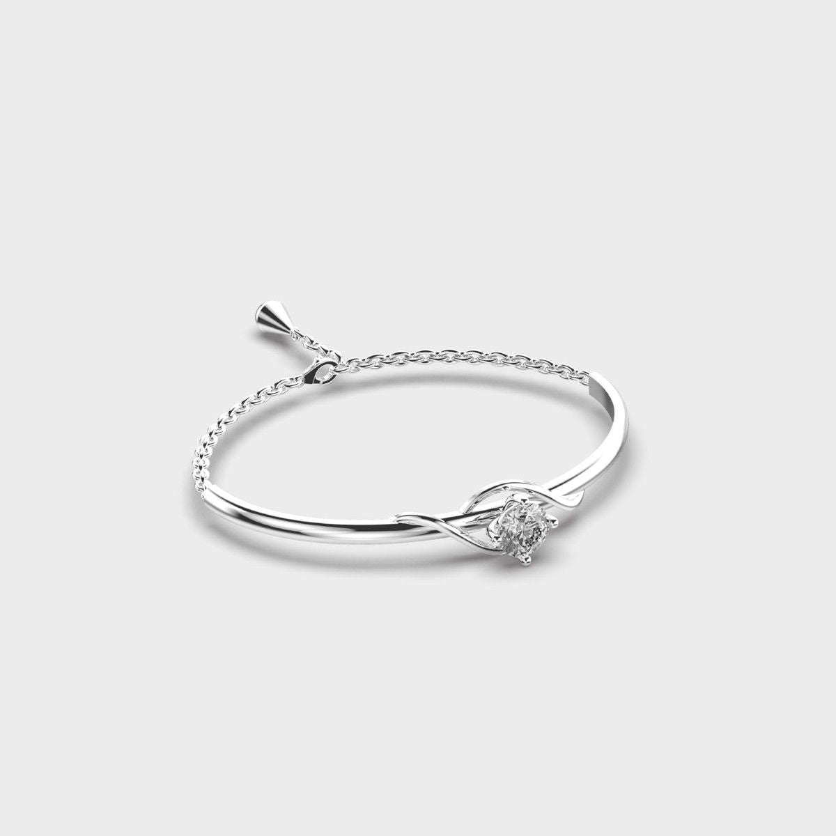 Diamond In Thistle Bracelet