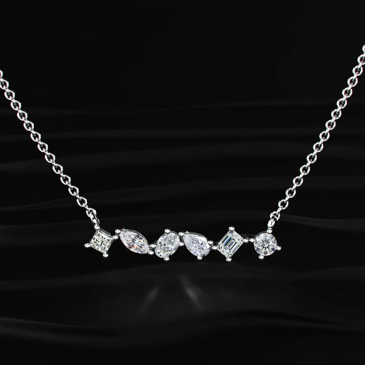 Multi Shape Diamond Necklace