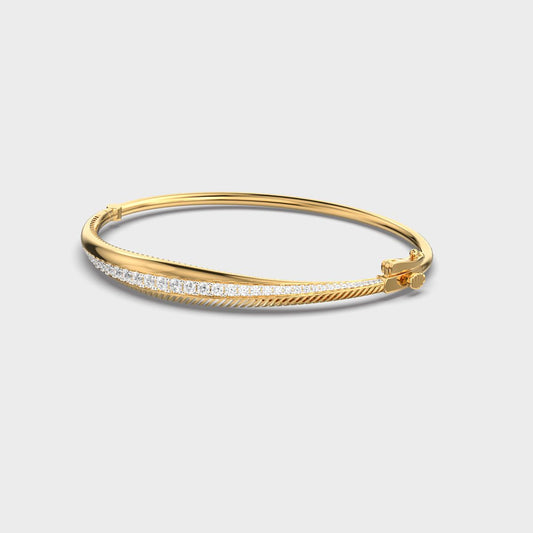 Signature Linear Emblem Diamond Bracelet