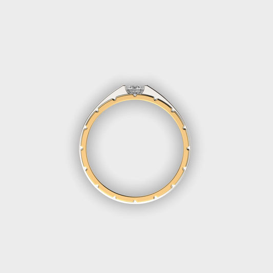 Twin Tone Luxe Diamond Band for Men - View 13
