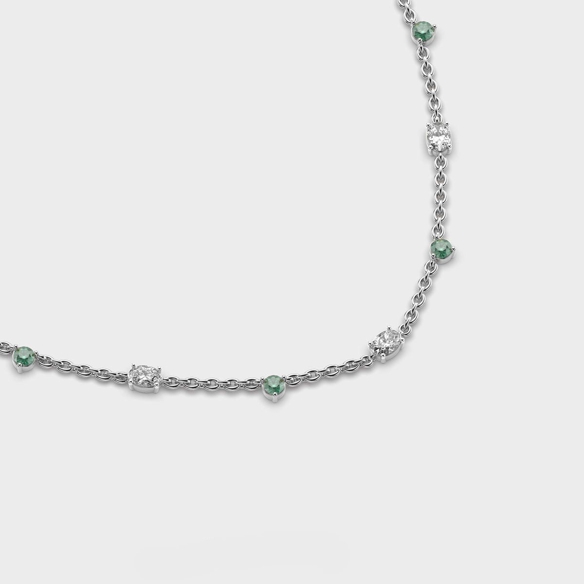 Solstice Cluster Diamond Necklace