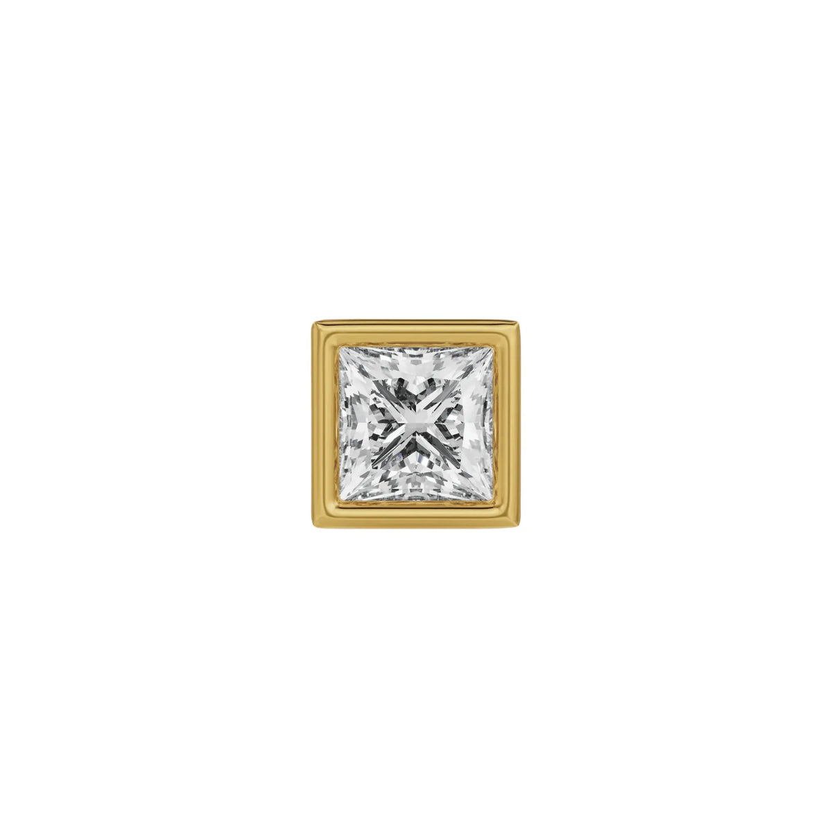 1 CT Lab Grown Diamond Solitaire Studs for Men 9KT